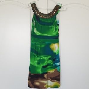 Party dress, Cleopatra style neckline